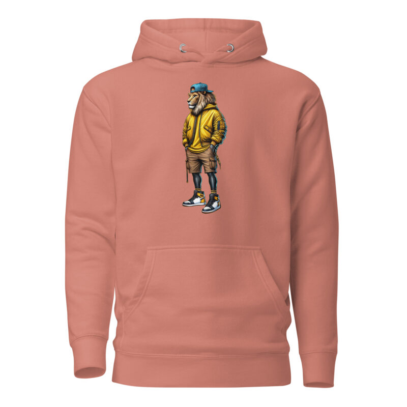 Löwe im Streetwear-Style Unisex-Kapuzenpullover – Hoodies – klamottn.de