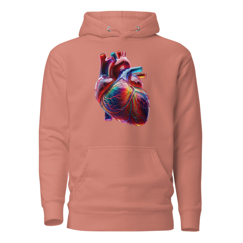 Glas Herz in Farbenpracht Unisex-Kapuzenpullover – Hoodies – klamottn.de