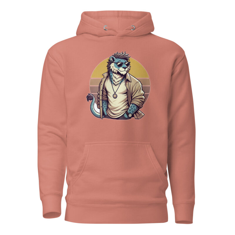 Retro-Leo im Streetstyle Unisex-Kapuzenpullover – Hoodies – klamottn.de