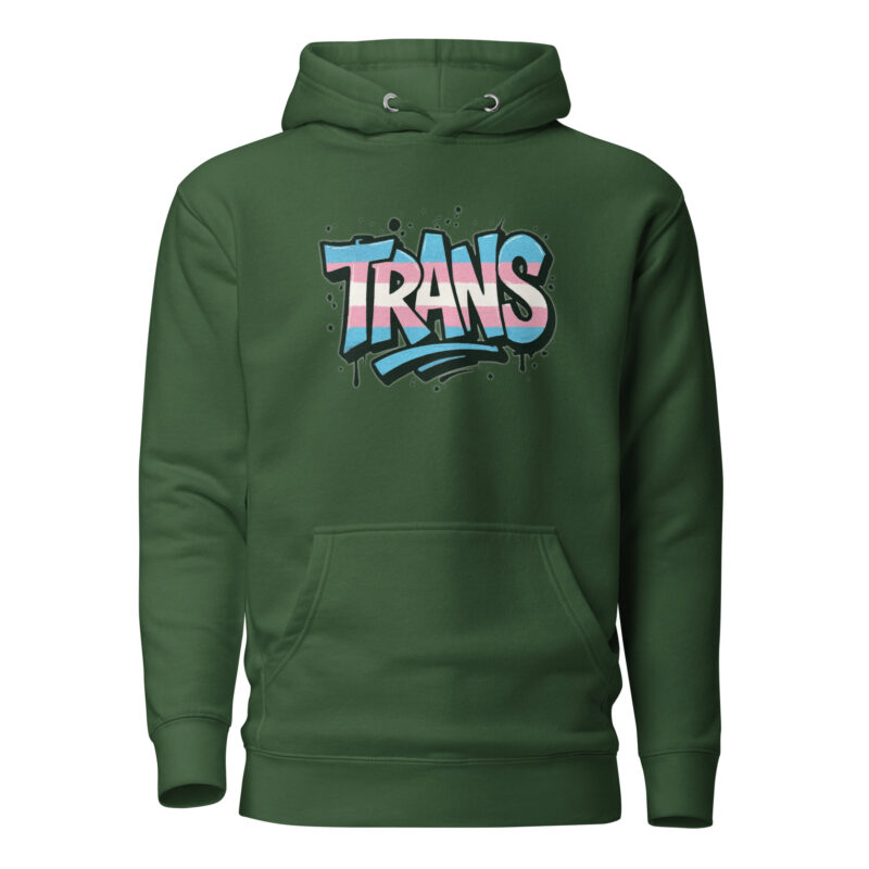 Trans Pride Graffiti Unisex-Kapuzenpullover – Hoodies – klamottn.de