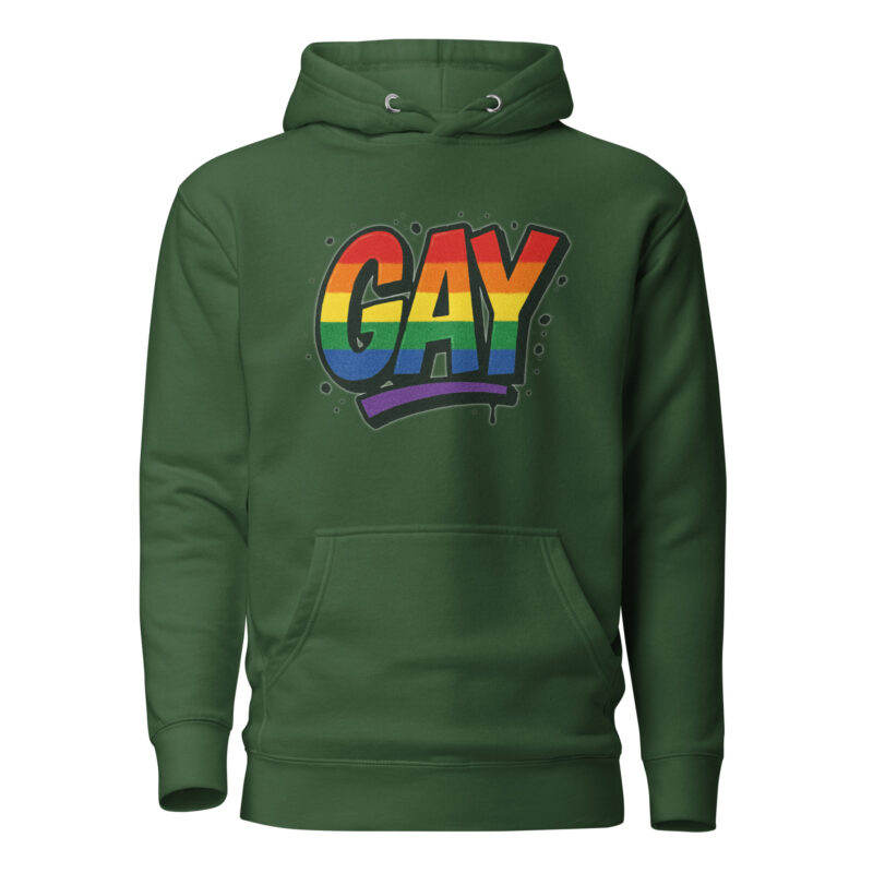 Gay Graffiti Pride Unisex-Kapuzenpullover – Hoodies – klamottn.de
