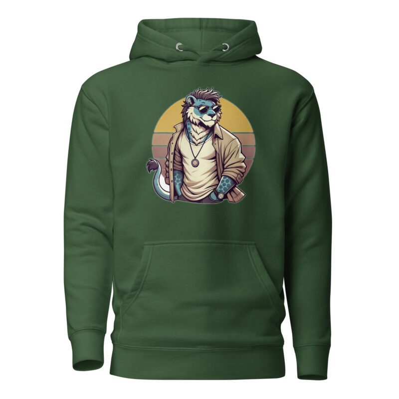Retro-Leo im Streetstyle Unisex-Kapuzenpullover – Hoodies – klamottn.de