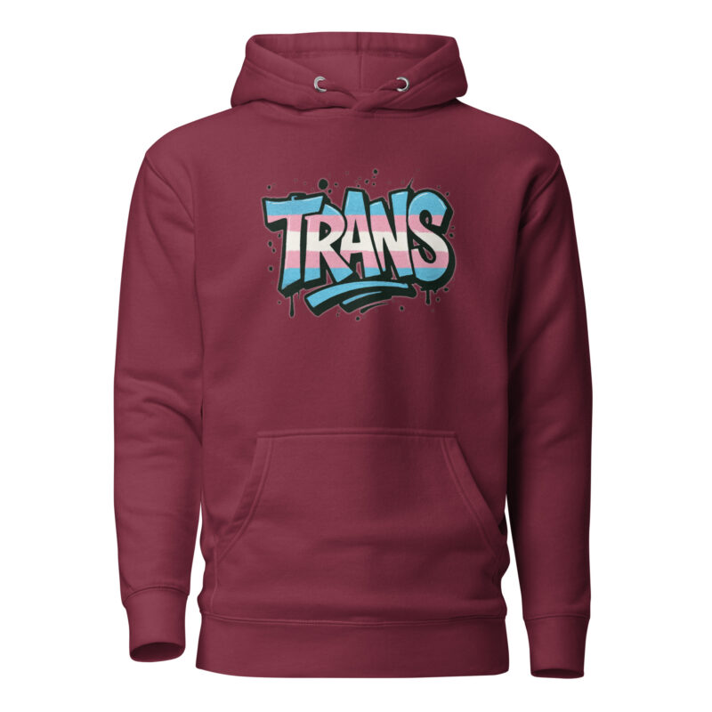 Trans Pride Graffiti Unisex-Kapuzenpullover – Hoodies – klamottn.de