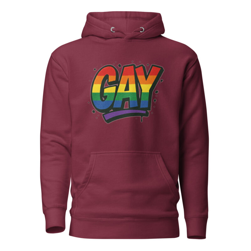 Gay Graffiti Pride Unisex-Kapuzenpullover – Hoodies – klamottn.de