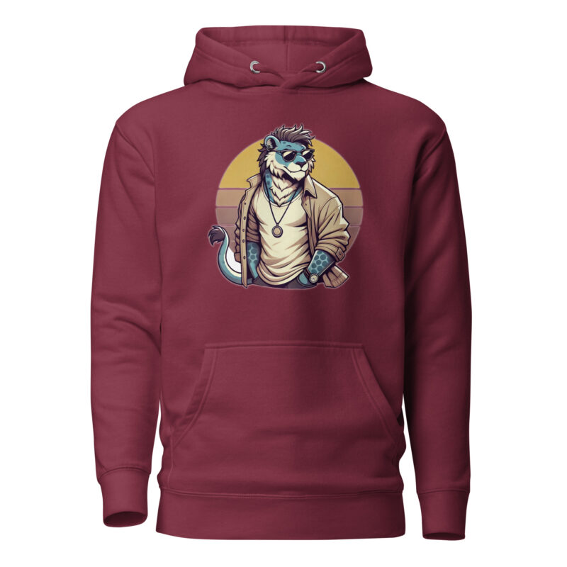 Retro-Leo im Streetstyle Unisex-Kapuzenpullover – Hoodies – klamottn.de