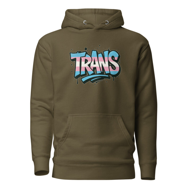 Trans Pride Graffiti Unisex-Kapuzenpullover – Hoodies – klamottn.de