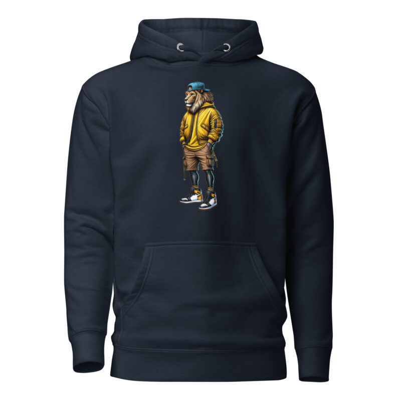 Löwe im Streetwear-Style Unisex-Kapuzenpullover – Hoodies – klamottn.de