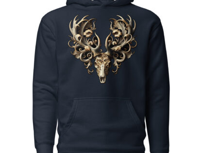 Ornamentaler Hirschschädel Unisex-Kapuzenpullover – Hoodies – klamottn.de Ornamentaler Hirschschädel Unisex-Kapuzenpullover – Hoodies – klamottn.de