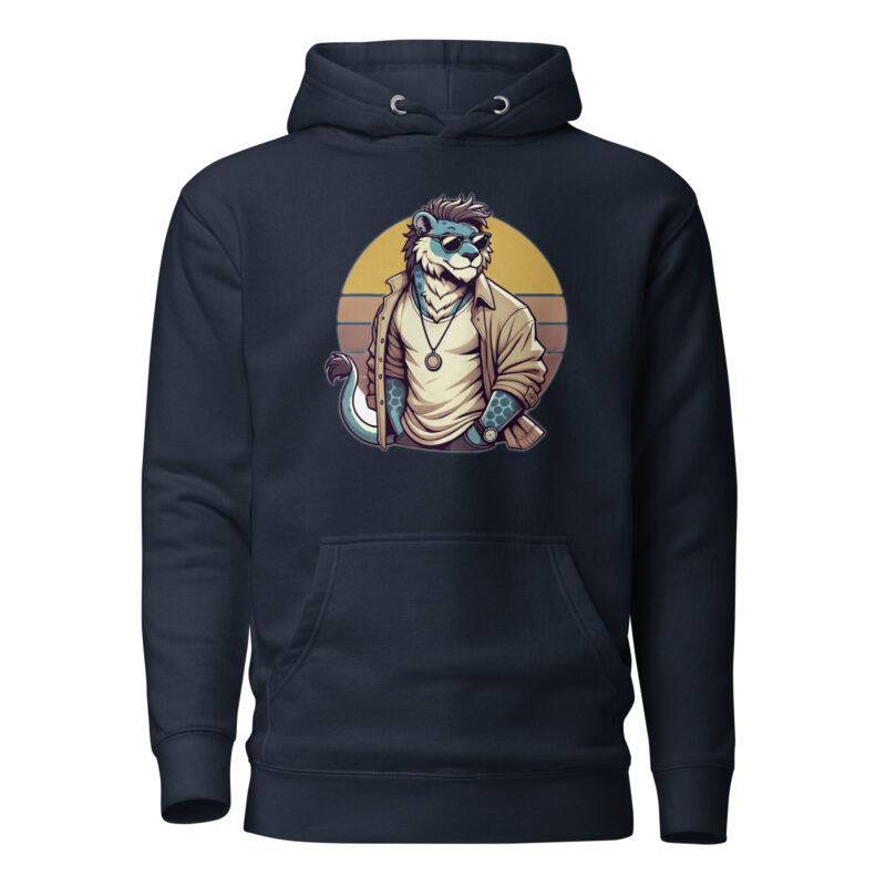 Retro-Leo im Streetstyle Unisex-Kapuzenpullover – Hoodies – klamottn.de