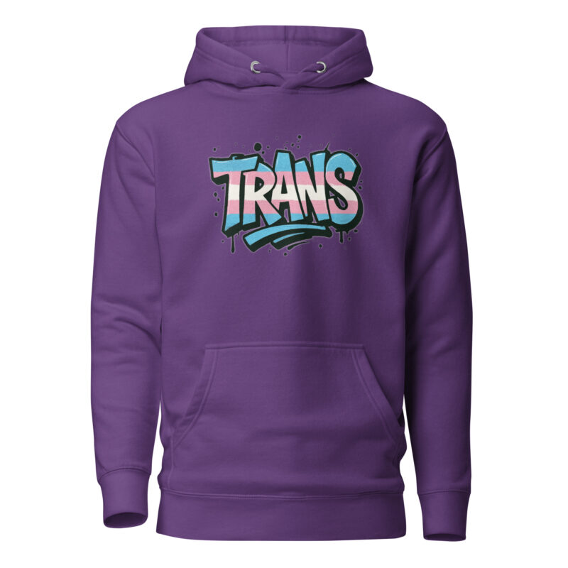 Trans Pride Graffiti Unisex-Kapuzenpullover – Hoodies – klamottn.de