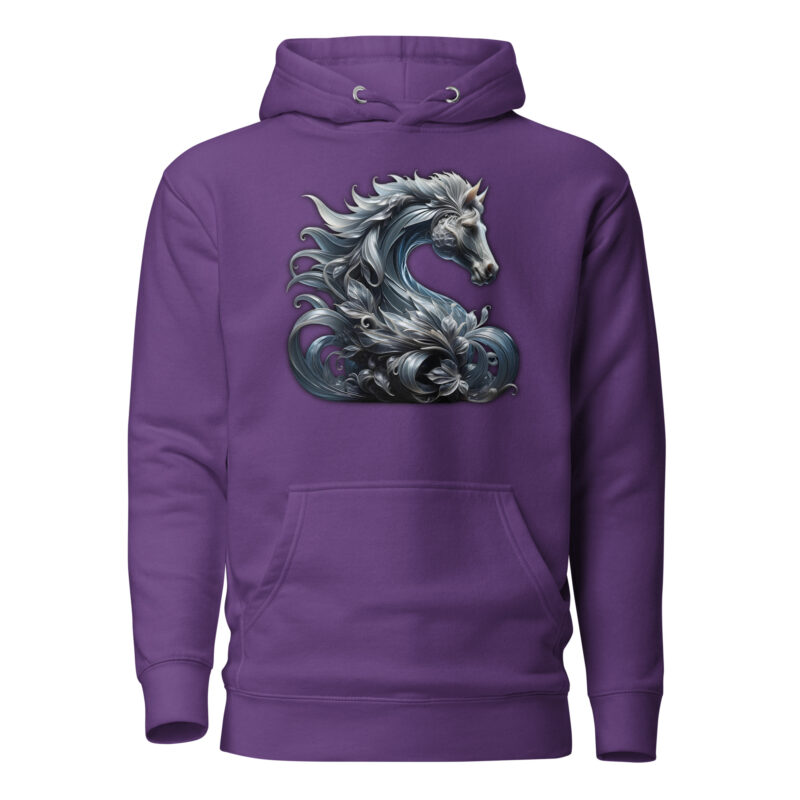 Majestät des silbernen Pferdes Unisex-Kapuzenpullover – Hoodies – klamottn.de