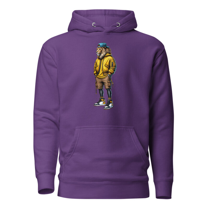 Löwe im Streetwear-Style Unisex-Kapuzenpullover – Hoodies – klamottn.de