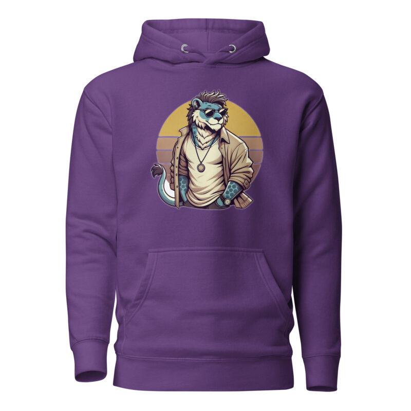 Retro-Leo im Streetstyle Unisex-Kapuzenpullover – Hoodies – klamottn.de