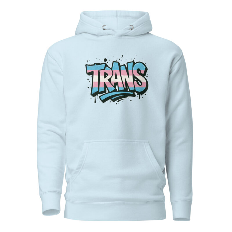 Trans Pride Graffiti Unisex-Kapuzenpullover – Hoodies – klamottn.de