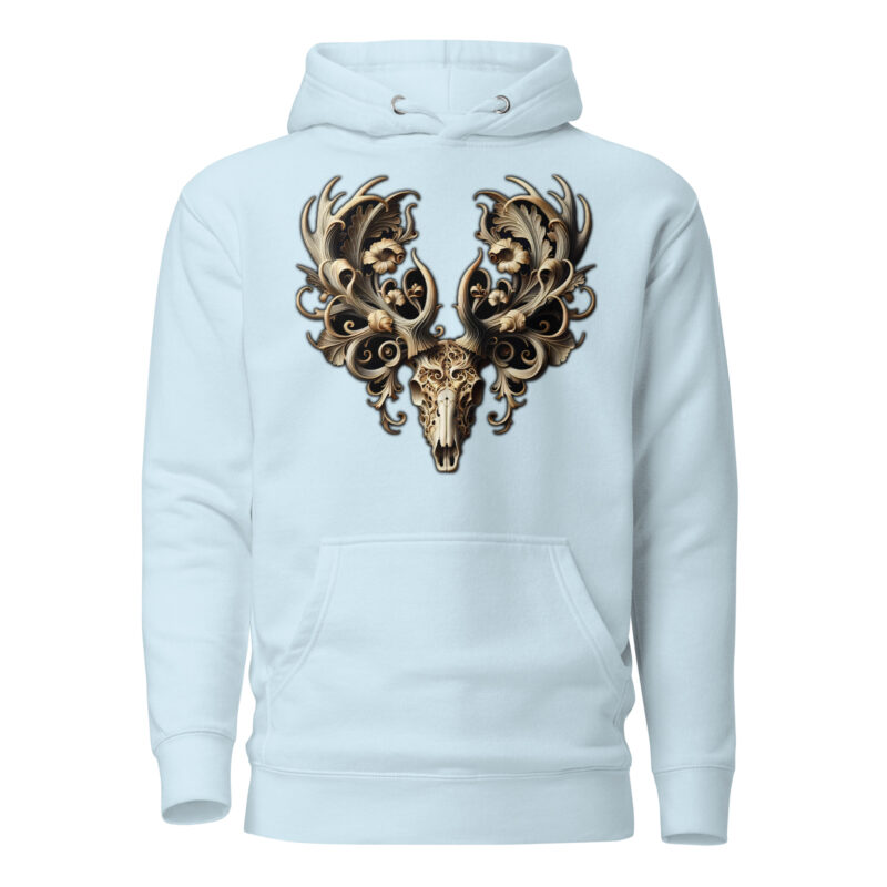 Ornamentaler Hirschschädel Unisex-Kapuzenpullover – Hoodies – klamottn.de