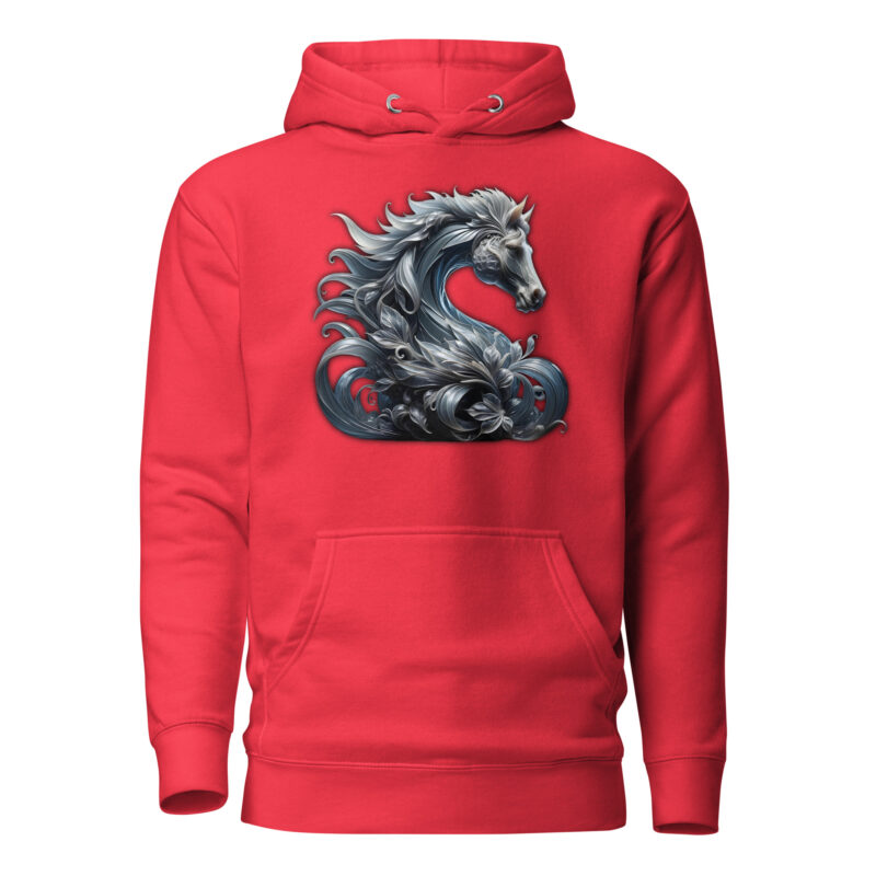 Majestät des silbernen Pferdes Unisex-Kapuzenpullover – Hoodies – klamottn.de