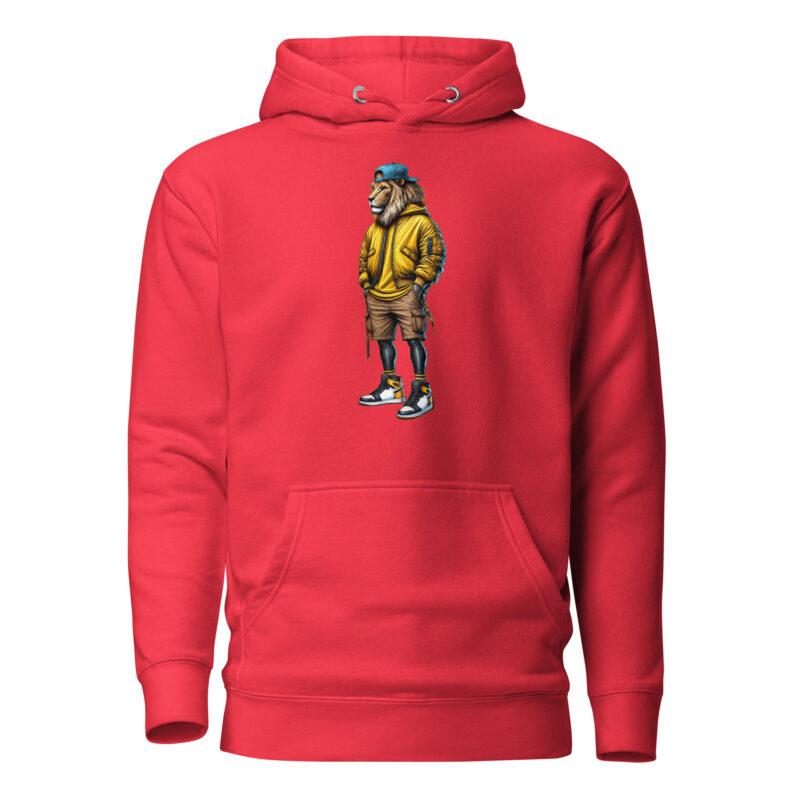 Löwe im Streetwear-Style Unisex-Kapuzenpullover – Hoodies – klamottn.de