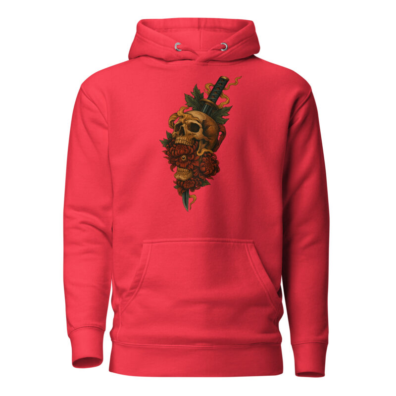 Schädel & Klinge - Das Auge der Vergänglichkeit Unisex-Kapuzenpullover – Hoodies – klamottn.de