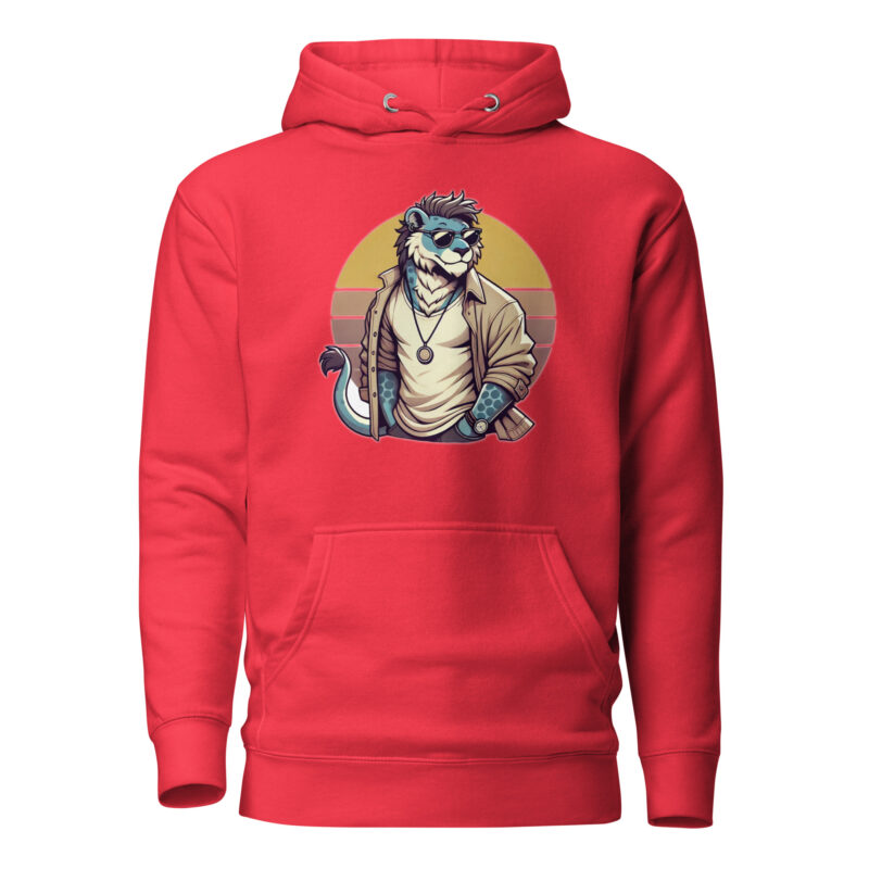 Retro-Leo im Streetstyle Unisex-Kapuzenpullover – Hoodies – klamottn.de