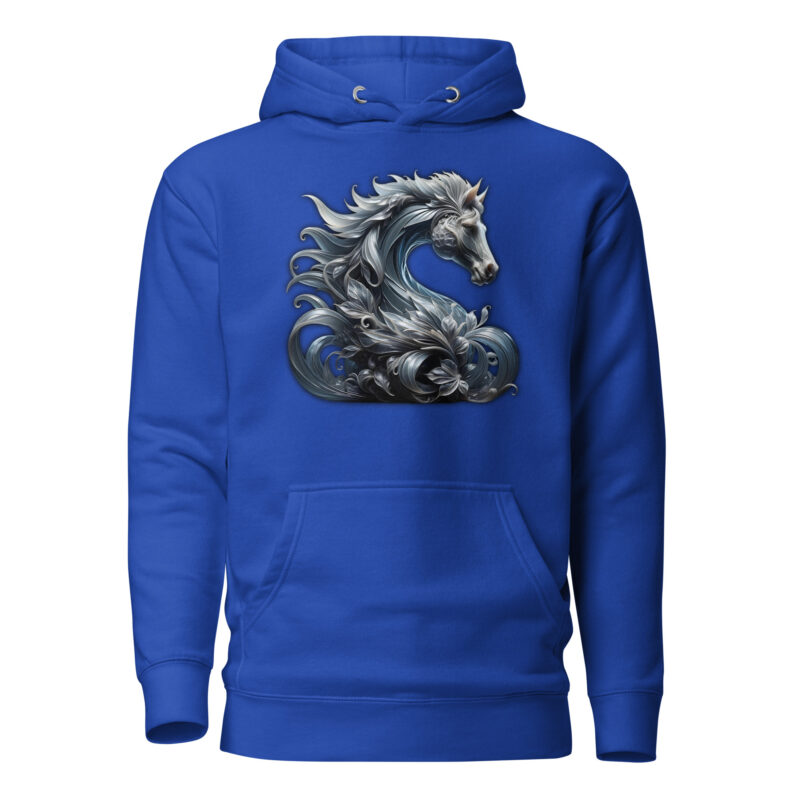 Majestät des silbernen Pferdes Unisex-Kapuzenpullover – Hoodies – klamottn.de