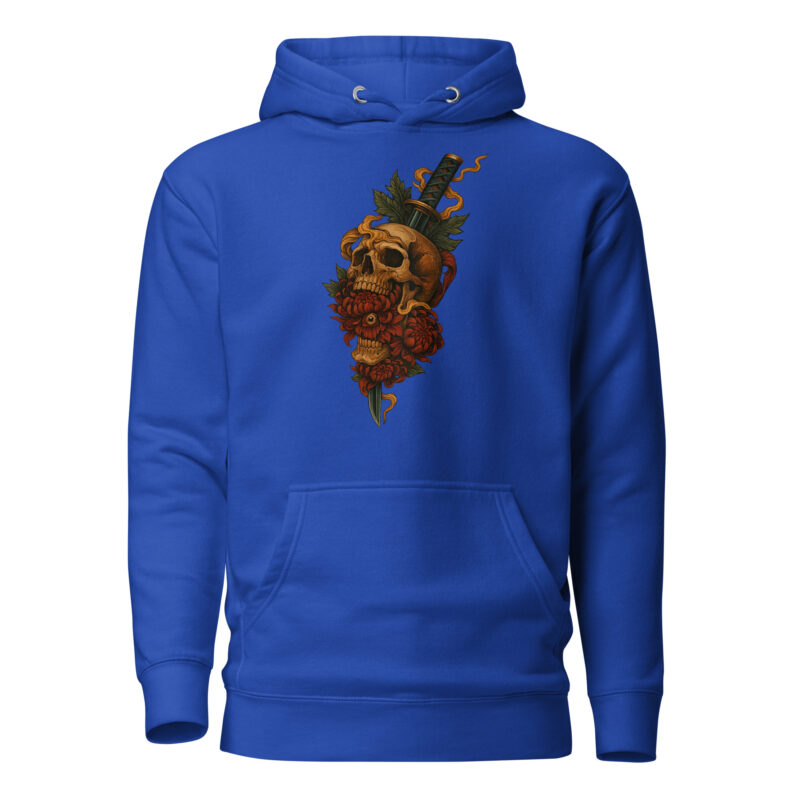 Schädel & Klinge - Das Auge der Vergänglichkeit Unisex-Kapuzenpullover – Hoodies – klamottn.de