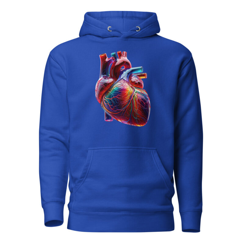 Glas Herz in Farbenpracht Unisex-Kapuzenpullover – Hoodies – klamottn.de