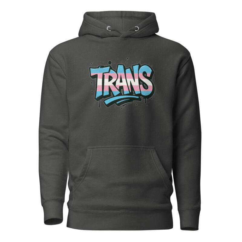 Trans Pride Graffiti Unisex-Kapuzenpullover – Hoodies – klamottn.de