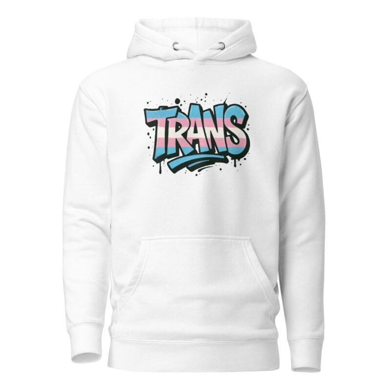 Trans Pride Graffiti Unisex-Kapuzenpullover – Hoodies – klamottn.de