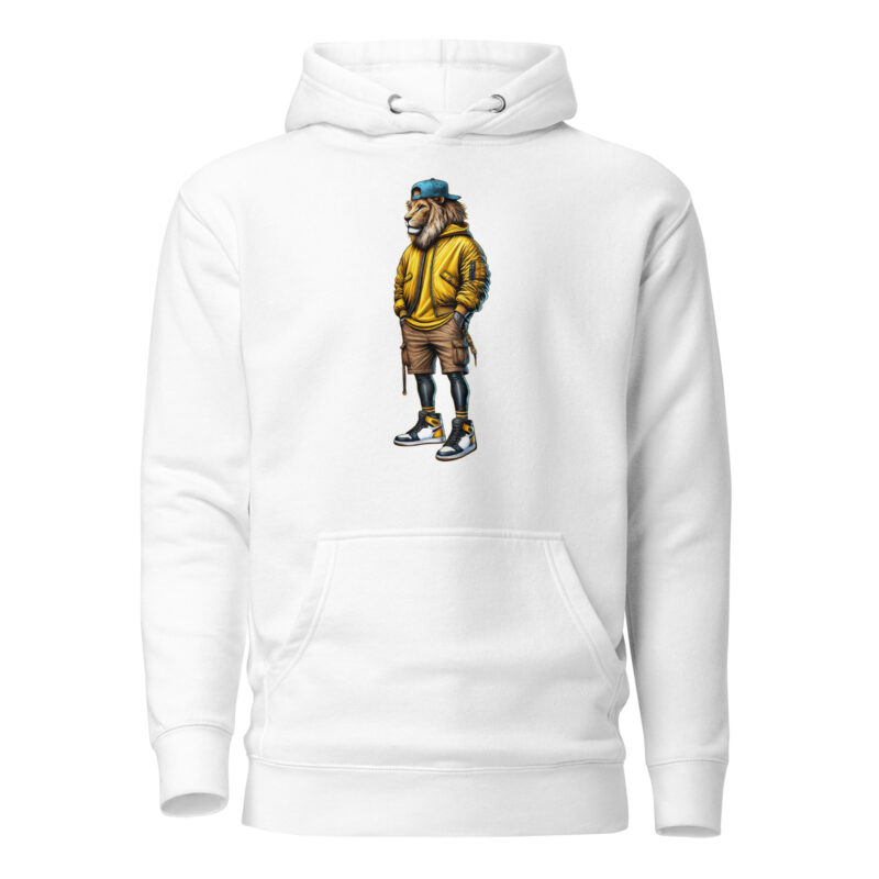Löwe im Streetwear-Style Unisex-Kapuzenpullover – Hoodies – klamottn.de