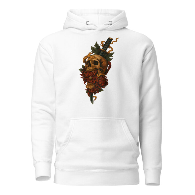 Schädel & Klinge - Das Auge der Vergänglichkeit Unisex-Kapuzenpullover – Hoodies – klamottn.de