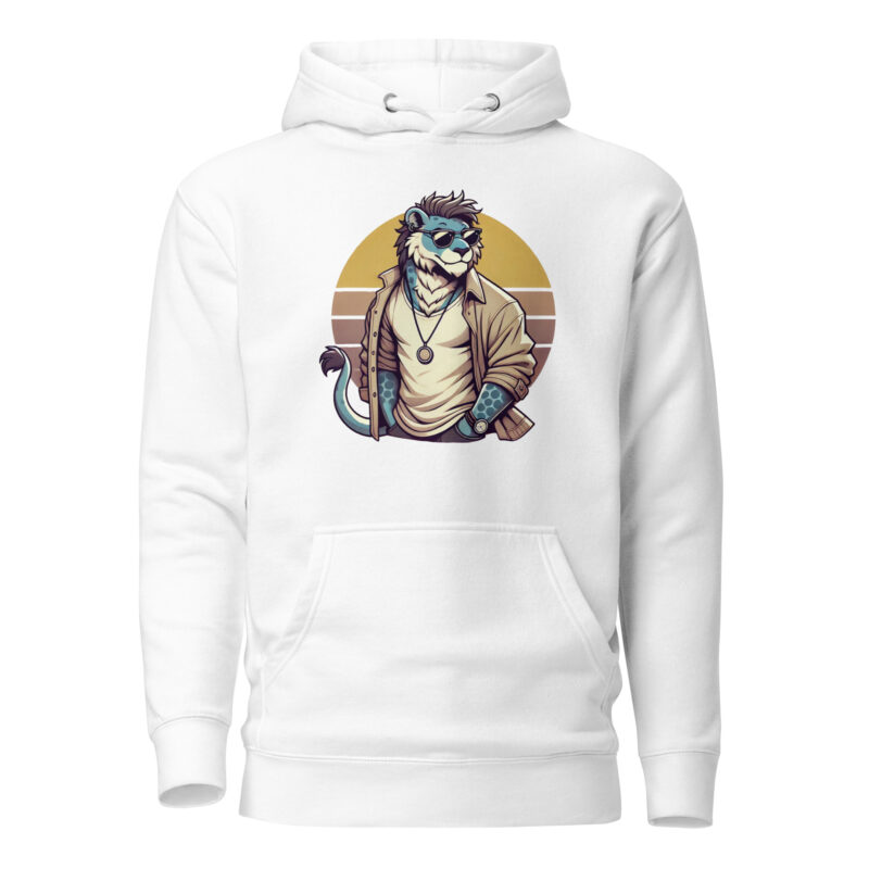 Retro-Leo im Streetstyle Unisex-Kapuzenpullover – Hoodies – klamottn.de