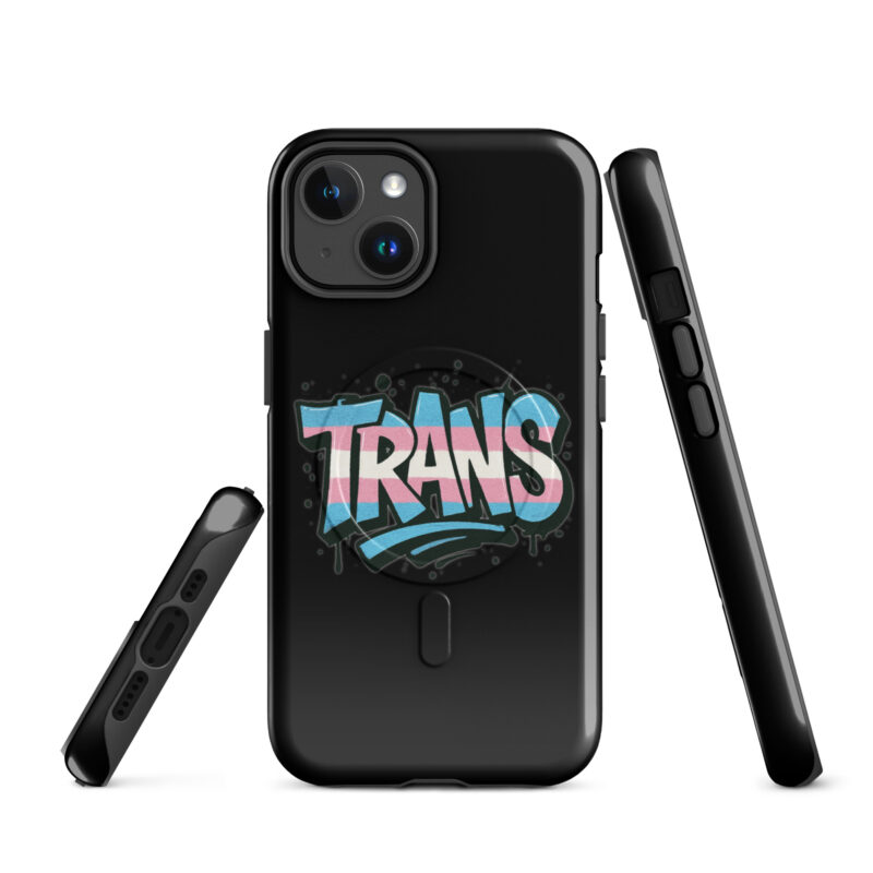 Trans Pride Graffiti Hardcase iPhone®-Hülle mit MagSafe® – Accessoires – klamottn.de