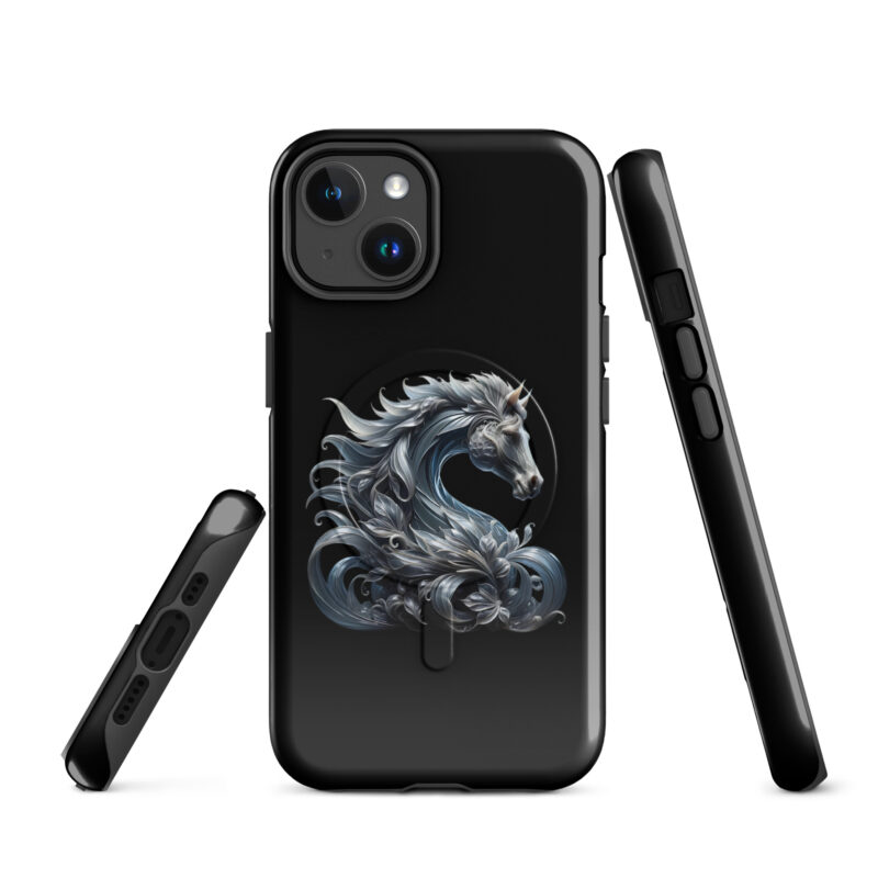 Majestät des silbernen Pferdes Hardcase iPhone®-Hülle mit MagSafe® – Accessoires – klamottn.de