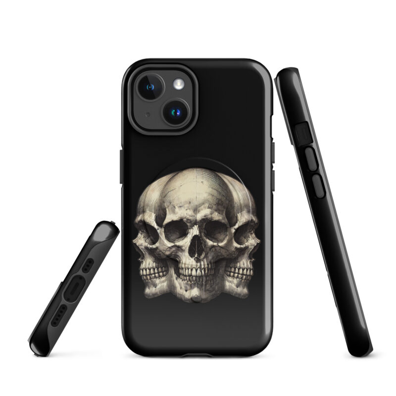 Dreifacher Totenschädel Hardcase iPhone®-Hülle mit MagSafe® – Accessoires – klamottn.de