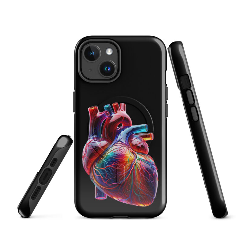 Glas Herz in Farbenpracht Hardcase iPhone®-Hülle mit MagSafe® – Accessoires – klamottn.de