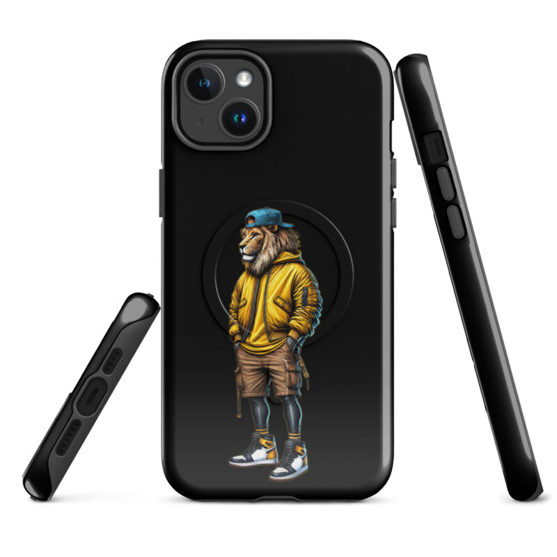 Löwe im Streetwear-Style Hardcase iPhone®-Hülle mit MagSafe® – Accessoires – klamottn.de