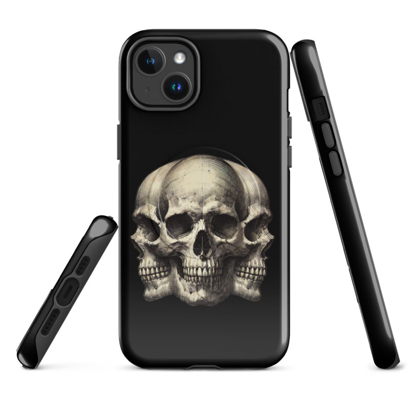 Dreifacher Totenschädel Hardcase iPhone®-Hülle mit MagSafe® – Accessoires – klamottn.de