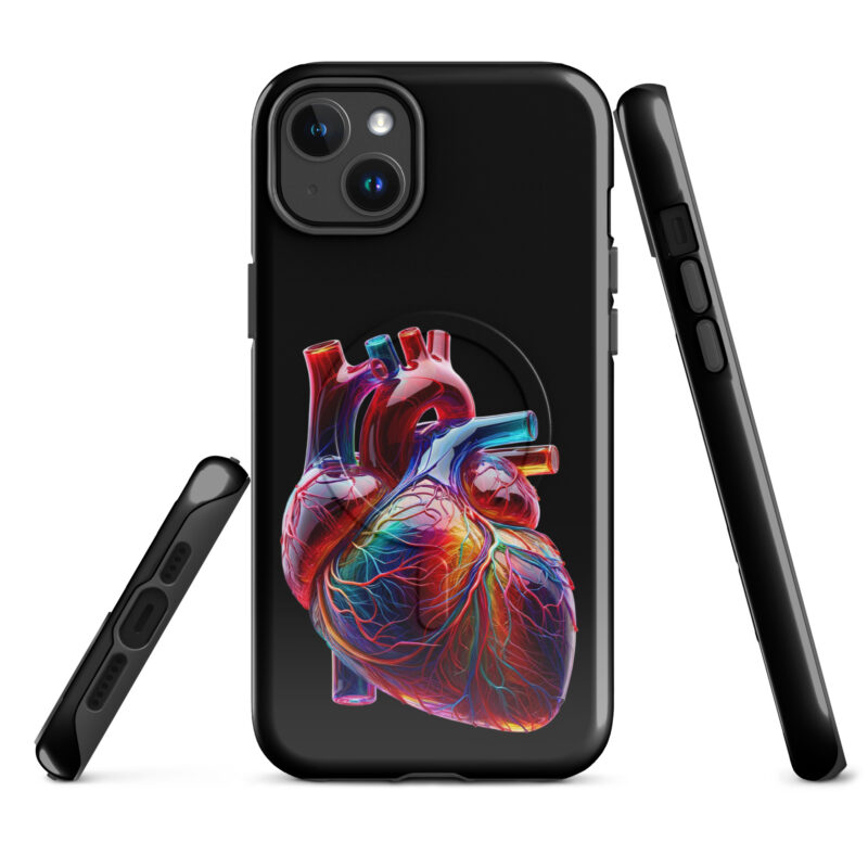Glas Herz in Farbenpracht Hardcase iPhone®-Hülle mit MagSafe® – Accessoires – klamottn.de
