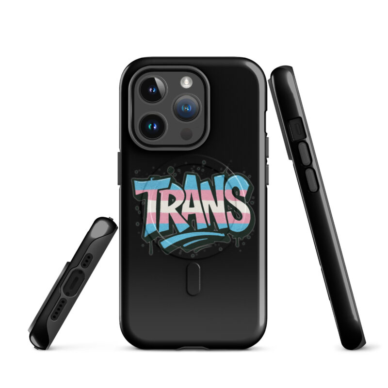 Trans Pride Graffiti Hardcase iPhone®-Hülle mit MagSafe® – Accessoires – klamottn.de