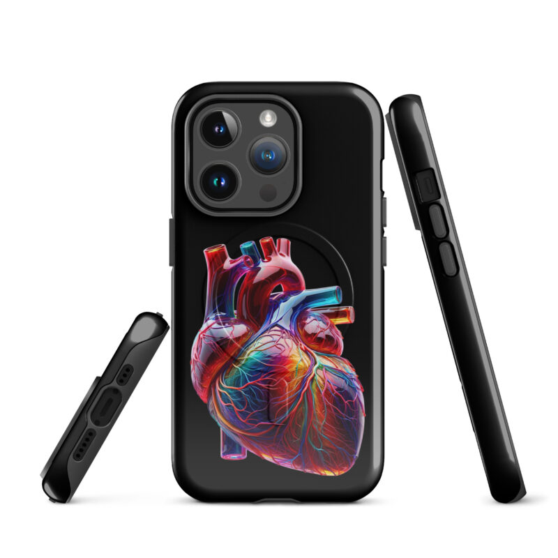 Glas Herz in Farbenpracht Hardcase iPhone®-Hülle mit MagSafe® – Accessoires – klamottn.de