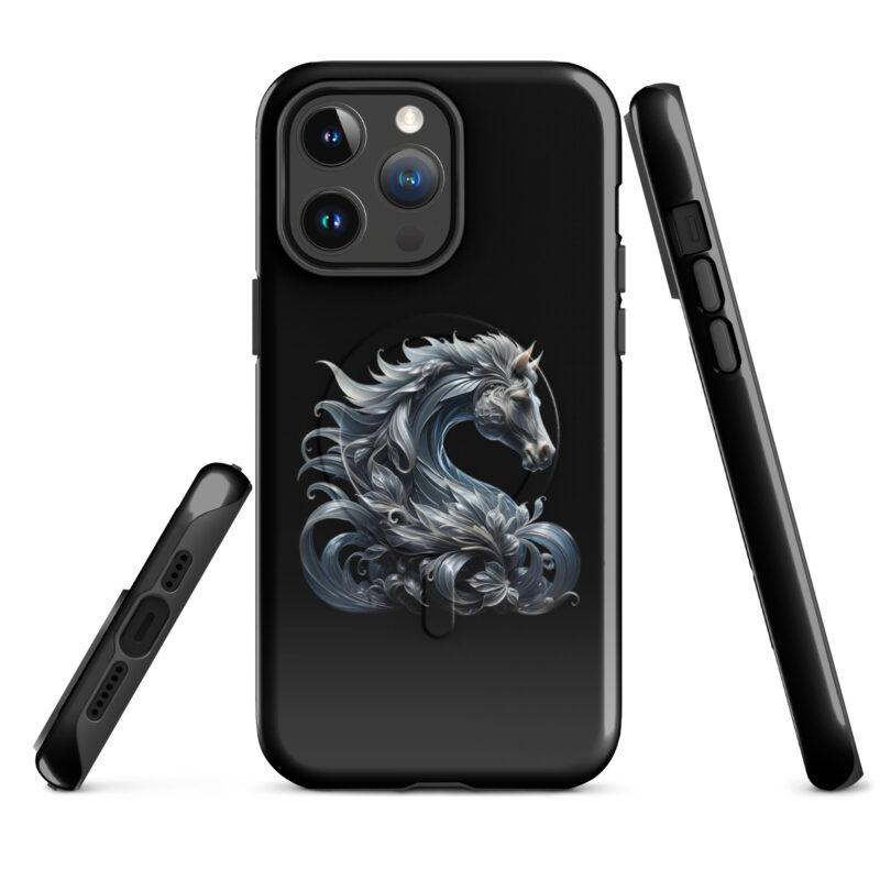 Majestät des silbernen Pferdes Hardcase iPhone®-Hülle mit MagSafe® – Accessoires – klamottn.de