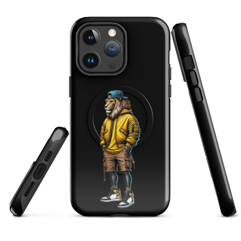 Löwe im Streetwear-Style Hardcase iPhone®-Hülle mit MagSafe® – Accessoires – klamottn.de