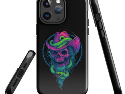 Schädelcowboy mit Schlange Hardcase iPhone®-Hülle mit MagSafe® – Accessoires – klamottn.de Schädelcowboy mit Schlange Hardcase iPhone®-Hülle mit MagSafe® – Accessoires – klamottn.de