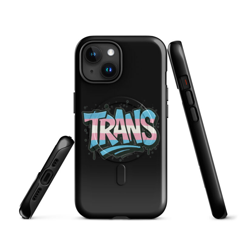 Trans Pride Graffiti Hardcase iPhone®-Hülle mit MagSafe® – Accessoires – klamottn.de