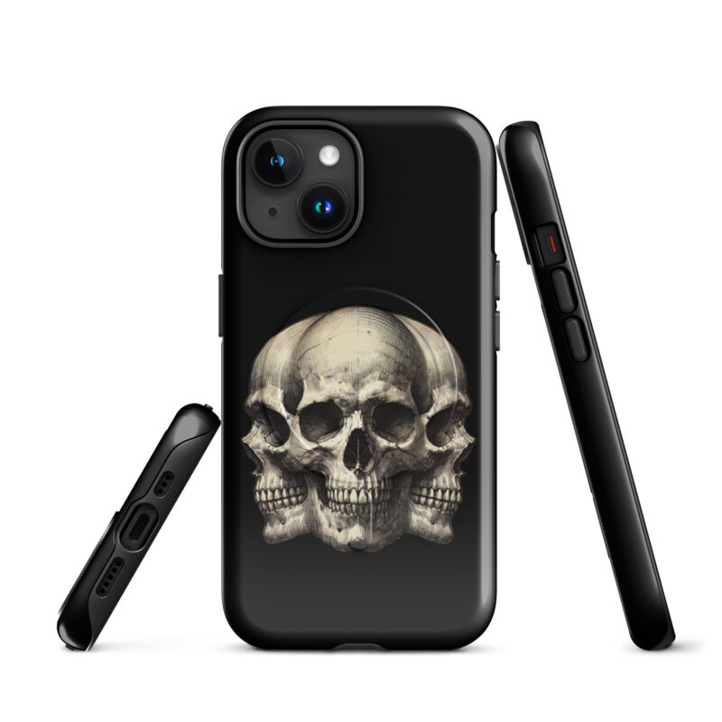 Dreifacher Totenschädel Hardcase iPhone®-Hülle mit MagSafe® – Accessoires – klamottn.de