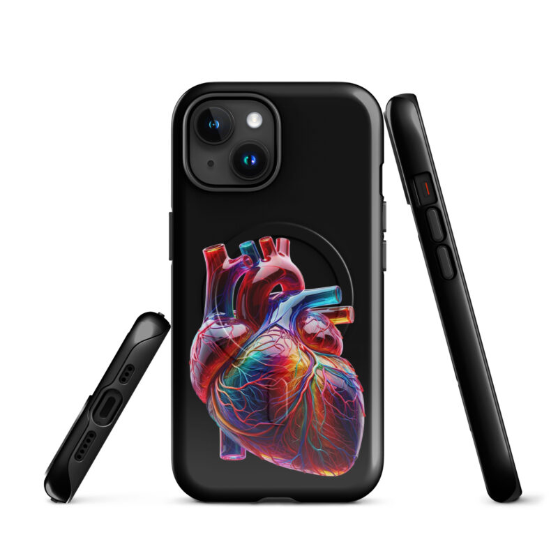 Glas Herz in Farbenpracht Hardcase iPhone®-Hülle mit MagSafe® – Accessoires – klamottn.de