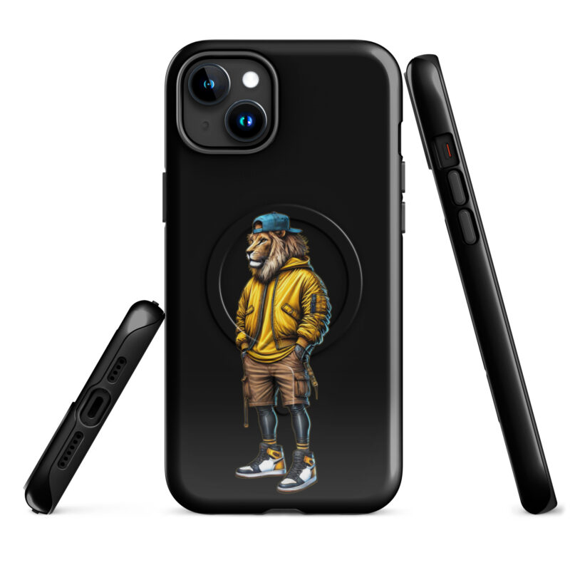 Löwe im Streetwear-Style Hardcase iPhone®-Hülle mit MagSafe® – Accessoires – klamottn.de