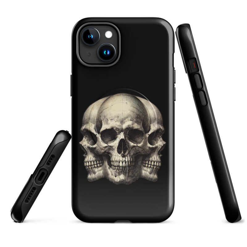 Dreifacher Totenschädel Hardcase iPhone®-Hülle mit MagSafe® – Accessoires – klamottn.de