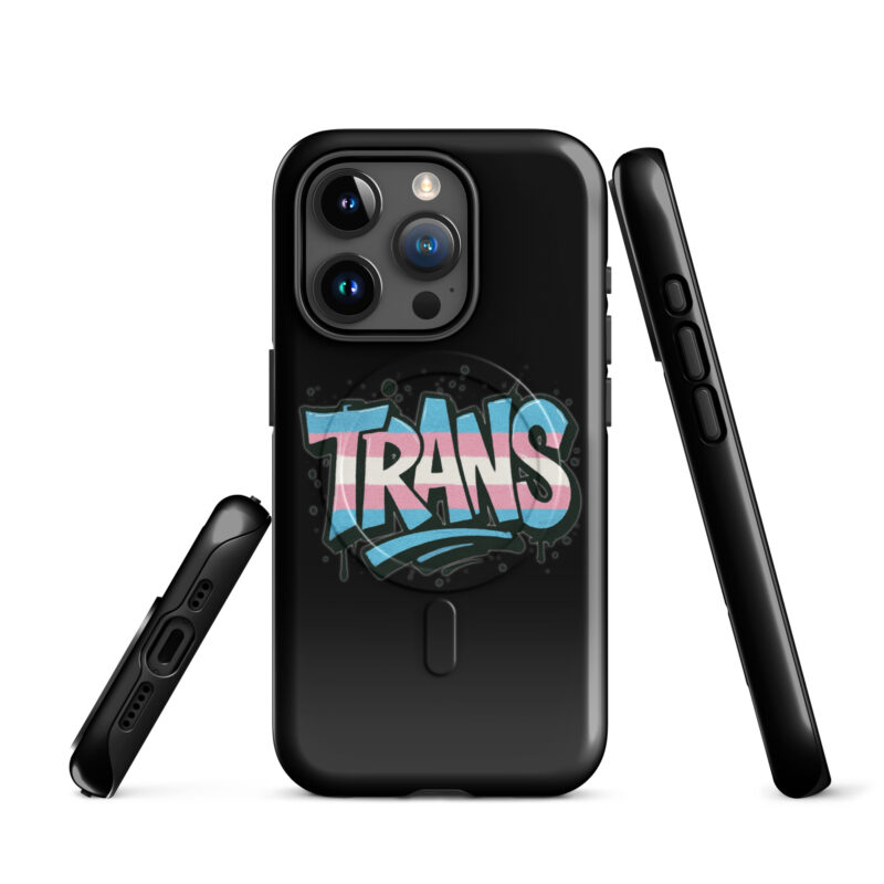 Trans Pride Graffiti Hardcase iPhone®-Hülle mit MagSafe® – Accessoires – klamottn.de