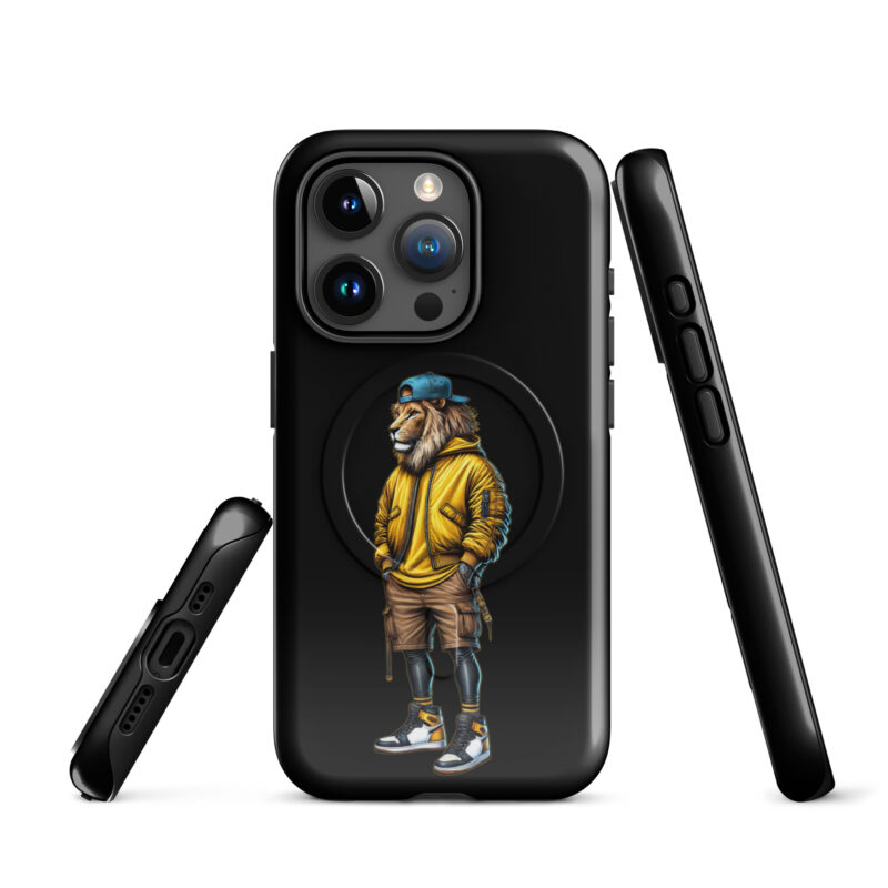 Löwe im Streetwear-Style Hardcase iPhone®-Hülle mit MagSafe® – Accessoires – klamottn.de
